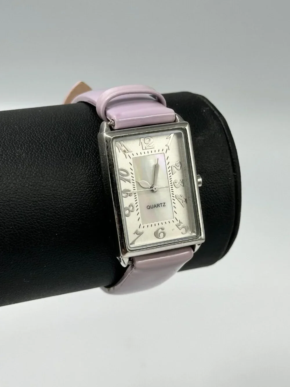 J. Jill Watch Women Silver Tone Purple Patent Leather Band New Battery 9